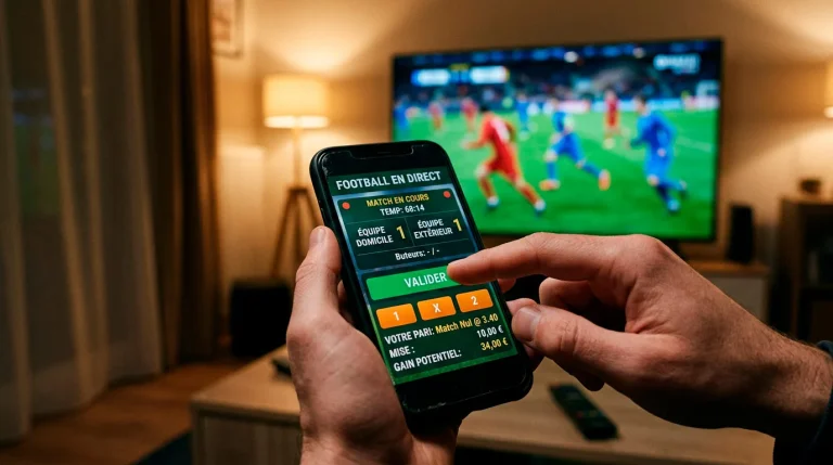 Interface cash out sur un pari Ligue 1 avec calcul du montant proposé