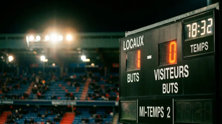 Distribution des scores exacts les plus fréquents en Ligue 1 pour les paris